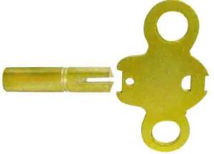 Brass Key Wing With #5 (3.50mm) Large End for Double End Key - Image 1