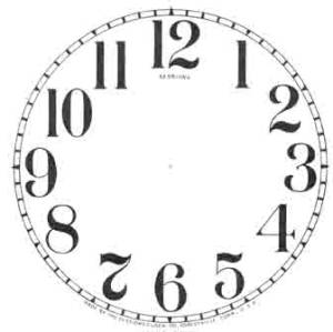 BEDCO-12 - 4-1/2" Sessions Arabic White Paper Dial - Image 1