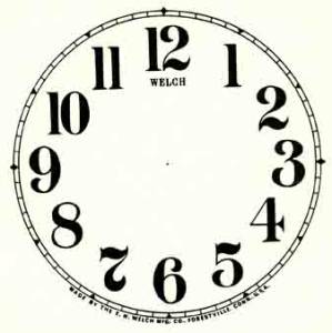 BEDCO-12 - 5" Welch Arabic White Dial - Image 1