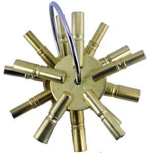 Timesaver - 5 Prong Brass Key 2-Piece Assortment  Swiss Sizes - Image 1