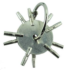 5-Prong Pocket Watch Key 2-Piece Assortment - Image 1