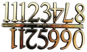 VO-12 - 1/2" Gold Plastic Arabic Numerals - Image 1