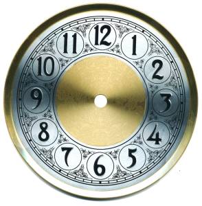 6-3/8" Fancy Arabic Dial w/ 5-1/2" Time Track - Image 1
