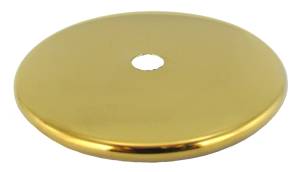 Low Profile Rounded Polished Brass Finished End Caps Fit 38mm Weight Shells - Image 1