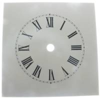Metal Dials - Square Metal Dials - 7" Square Steel Roman Dial - 5-1/2" Time Track