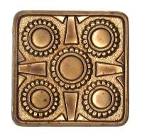 Case Ornament - 1-3/16" Antiqued Square