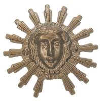 French Sunburst Pendulum Bob  1-7/8" 