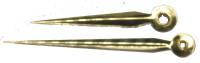 Brass Sword Style Hands  with 3" Minute Hand - Pair