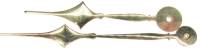 Brass Diamond Hands with 5-5/8" Minute Hand - Pair