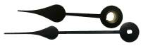 Black Spade Hands with 2-7/8" Oblong Minute Hand - Pair