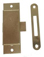 Door Lock - 3/4" W x 2-15/16" L - Brass - Image 2