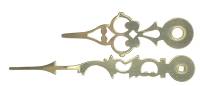 Hands & Related - Hands for Mechanical Movements - Brass Serpentine Hands  3" Minute Hand