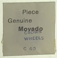 Watch & Jewelry Parts & Tools - Parts - Movado Calibre 65   #705 Escape Wheel