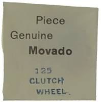 Parts - Watch - Movado Watch Parts - Movado Calibre 125 - #407 Clutch Wheel