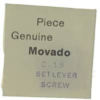 Parts - Watch - Movado Watch Parts - Movado Calibre 15   Set Lever Screw for #443 Set Lever