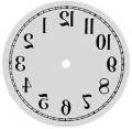 Metal Dials - Round Aluminum & Heavy Metal Backed Dials - Backwards Dial