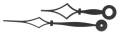 Hands for Mechanical Movements - Hour & Minute Hand Sets for Mechanical Movements - Diamond Style Hand Sets