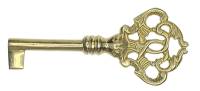 Case Parts - Doors & Parts (Locks, Keys, Latches, Etc.) - 3" Door Lock Key - Brass