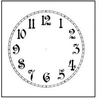 Lot 187 4 1//2/" Seth Thomas Clock Paper Dial Arabic Numeral