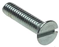 Hermle #8-32 x 3/4" Slotted Flat Head Machine Screw  10-Piece Pack