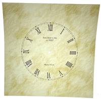 Paper Dials - Paper Dials - With trademarks - 7-1/2" Hermle Adhesive Backed Antiqued Paper Dial