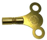 Clock Keys, Winders, Cranks & Related - Single End Standard Wing Keys - #16 (5.6mm) Single End Brass Key