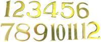 25mm Brass Plated Aluminum Arabic Number Set
