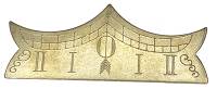 Pendulums Accessories & Related - Beat Scales - TT-1 - Vienna Beat Scale-Brass  3"