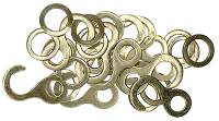 12-Piece Sets of 8-Day Chain Hooks & Rings