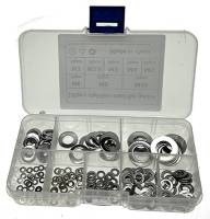 180-Piece Stainless Steel Flat Washer Assortment (Din 125)