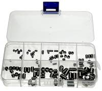 100-Piece 304 Stainless Steel Socket Set Screw Assortment - Cup Point