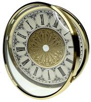 Clock Repair & Replacement Parts - Dials & Related - 5-1/8" (130mm) Roman Dial, Bezel & Convex Glass Assembly
