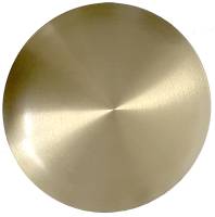 88mm (3-1/2") Brushed Brass Bob For Quartz Pendulums - Image 1