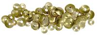 Brass Round Hole Dome Washers   100-Pack