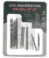 25-Piece High Speed Steel Mini Drill Asst