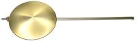 2-3/4" x 8-1/4" Brushed Brass Adjustable Quartz Pendulum 