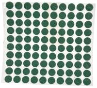 3/8" Green Felt Dots 100 Dots