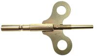 #6/#0000 Seth Thomas Style Long Shaft Brass Double End Key
