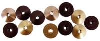 12-Piece Clock Hand Nut Assortment - Brass Replacement Nuts For Grandfather & Wall Clocks