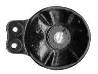 Clock Repair & Replacement Parts - Gongs, Gong Bases, Gong Hardware - PM-16 - 2" Cast Iron Petal Gong Base
