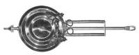 Pendulums Bobs & Rods Assemblies-Complete - Brass Leaf Pendulums - PS-23 - Brass Leaf Pendulum With Hole End Hook 2-1/2" x 6-3/4" 