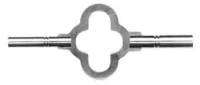 Clock Keys, Winders, Cranks & Related - Double End Carriage Clock Keys - SPECIAL-19 - #3/00 Double End Brass Carriage Clock Key
