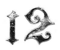 Ansonia Swinging Arm Cast Arabic Numeral Set