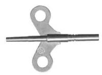 Clock Keys, Winders, Cranks & Related - Double End Trademark Keys - TT-19 - #9/#0000 Brass Seth Thomas Double End Trademark Key