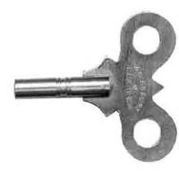 Clock Keys, Winders, Cranks & Related - Single End Trademark Keys - TT-19 - #6 Waterbury Single End Trademark Key-3.6mm