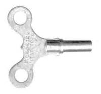 Clock Keys, Winders, Cranks & Related - Single End Trademark Keys - TT-19 - #6 Kroeber Single End  Trademark Key-3.6mm