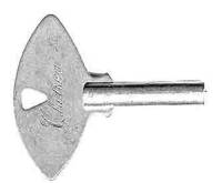 Clock Keys, Winders, Cranks & Related - Single End Trademark Keys - TT-19 - #000 Mini Chelsea Single End Trademark Key-2.0mm