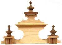 Case Parts - Wood Case Parts - Timesaver - 12" Vienna Clock Top