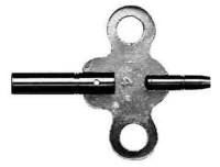 Clock Keys, Winders, Cranks & Related - Double End Keys - Timesaver - #4/#000 Economy Nickeled Double End Key