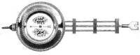 Pendulums Bobs & Rods Assemblies-Complete - R & A Pendulums - Timesaver - R & A Pendulum  3" x 6-7/8" 